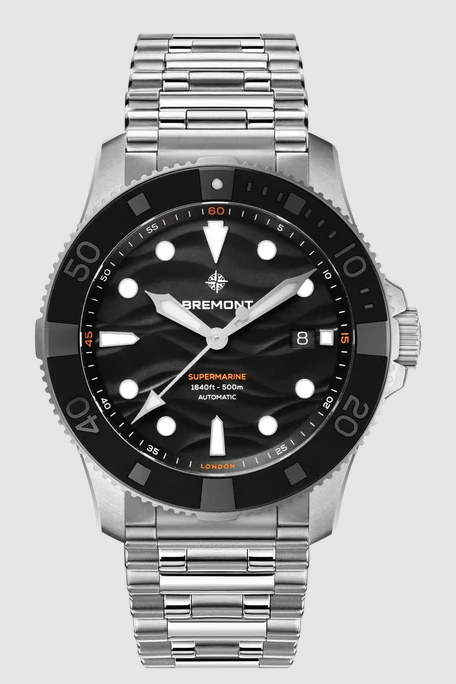 Best Bremont Supermarine 500m sm43-dt-ss-bk-b Replica Watch